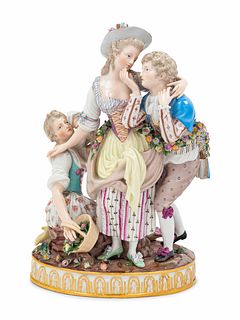 A Meissen Porcelain Figural Group