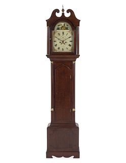 A George III Oak Tall Case Clock