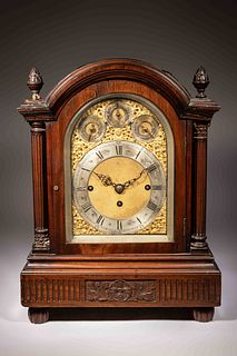 A George III Mahogany Bracket Clock