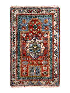 A Fachralo Kazakh Wool Prayer Rug
