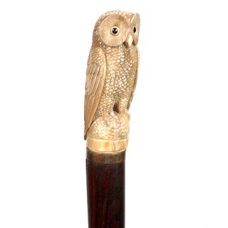Stag Owl Cane