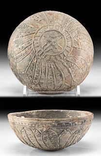 Indus Valley Pottery Bowl w/ Floral Motif