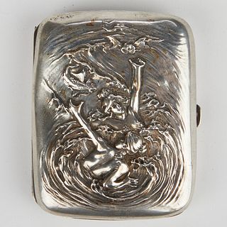Kerr Art Nouveau Silver Sea Nymphs Case