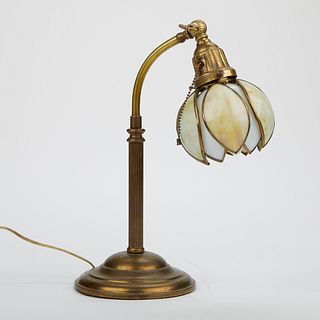 Weldon MFG Co NY Table Lamp Handel Shade Water Lily