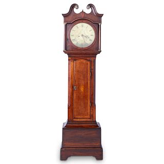 19th c. English Ellis Sheffield Tall Case Clock