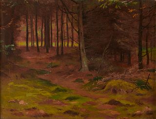 Georges Rotig Forest Landscape Painting