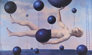 Alexander Gorenstein "Equilibrium" Oil on Canvas