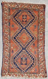 Antique Tribal Hamadan Oriental Carpet