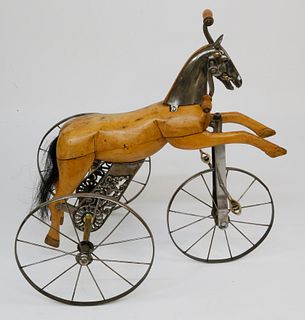 English Hobby Horse Tricycle, Late 19th Century