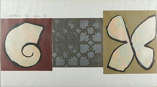 Stuart Nielsen "Shell-Butterfly" Collage 1978