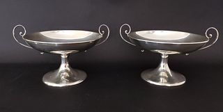 Pair of Reed & Barton Sterling Silver Compotes