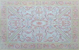 Fine Aubusson Style Needlepoint Wool Carpet