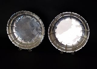 Pair of George V Sterling Silver Sweet Meat Dishes, London, 1921