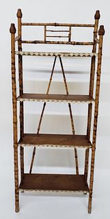 Vintage 4-Tier Bamboo Etagere Sheet Music Stand