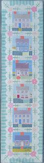 Claire Murray Quintessential Nantucket Seaside Cottage Hand Hooked Runner