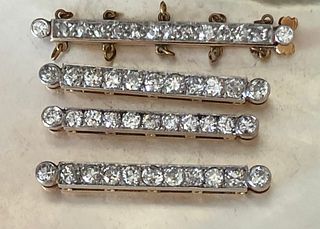 Four Diamond and Gold Spacer Bars