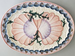 Vietri Inc. Italian Porcelain Shell Decorated Serving Platter