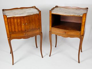 Pair of Louis XV Style French Nightstands
