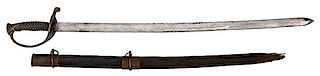 Confederate 1850 Foot Officer's Sword by <i>Hayden and Whilden</i> of Charleston, SC