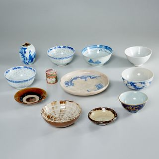 Japanese & Chinese porcelains group, ex-museum