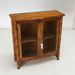 McGuire style "bamboo" side cabinet