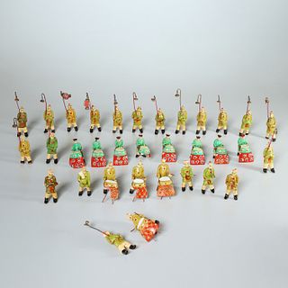 (33) Chinese toy processional figures, ex-museum