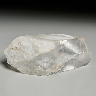 Clear crystal quartz specimen