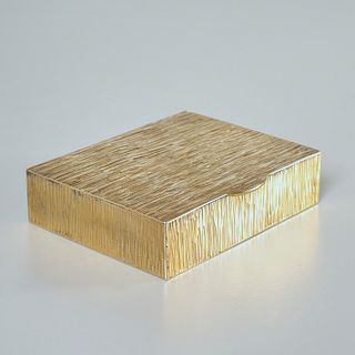 Tiffany & Co. gilt sterling silver hinged box