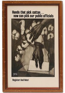 H. Kofi Bailey, civil rights voting poster, 1970