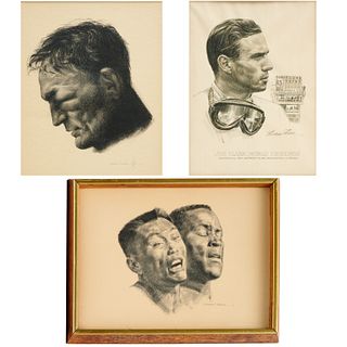 Robert Riger, sports drawings and lithographs