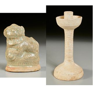 Old Chinese incense and candle holders