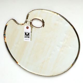 Mirror tray in the form of an artist's palette