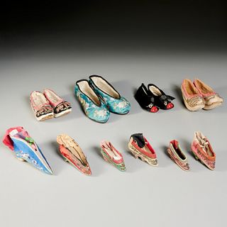 Chinese embroidered shoe collection, ex-museum