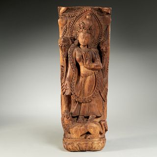 Hindu temple carving of Parvoti, ex-museum