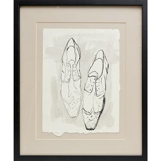 Pair of Shoes, drawing
