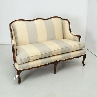 Louis XV style designer upholstered settee