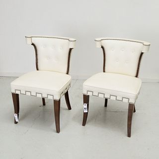 Pair Billy Haines style side chairs