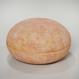 Italian modern ceramic sea urchin box