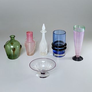 Nice group Modernist studio glass