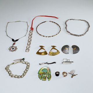 Modernist jewelry group, incl. Hans Hansen
