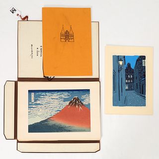 Portfolio of Japanese woodblock prints