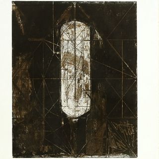 Jake Berthot, large etching, 1992