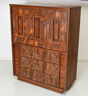 Paul Evans style chest of drawers