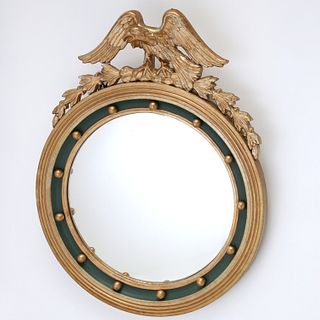 Federal style gilt wood bullseye mirror