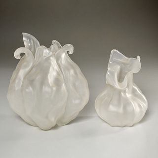 Nikolas Weinstein, (2) art glass vases