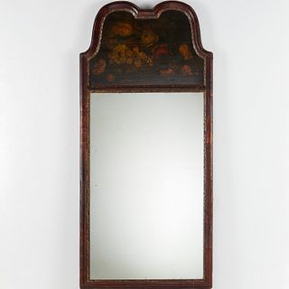 George II parcel gilt walnut mirror, Parish-Hadley