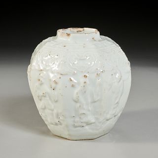 Chinese celadon "Eight Immortals" jar
