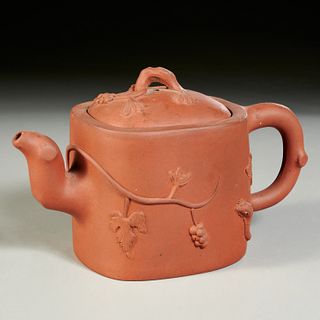 Mark of Ge Ming Chang, unusual Yixing teapot