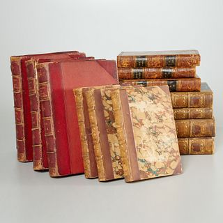 (13) Vols., 19th c. leatherbound sets