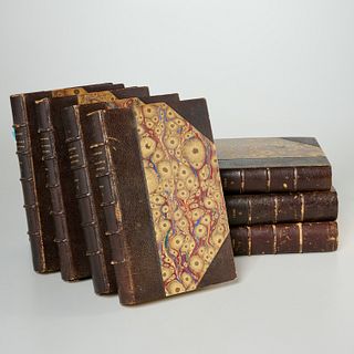U.S. Civil War, (7) French vols, fine binding